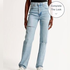 Abercrombie & Fitch Ultra High Rise 90s Straight Jean